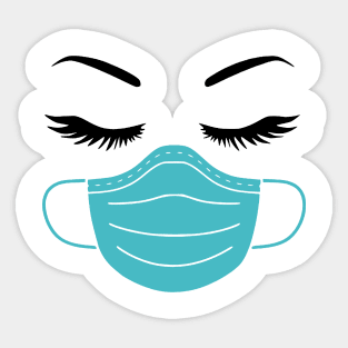 Mask Lashes Brows - A Nurse Sticker